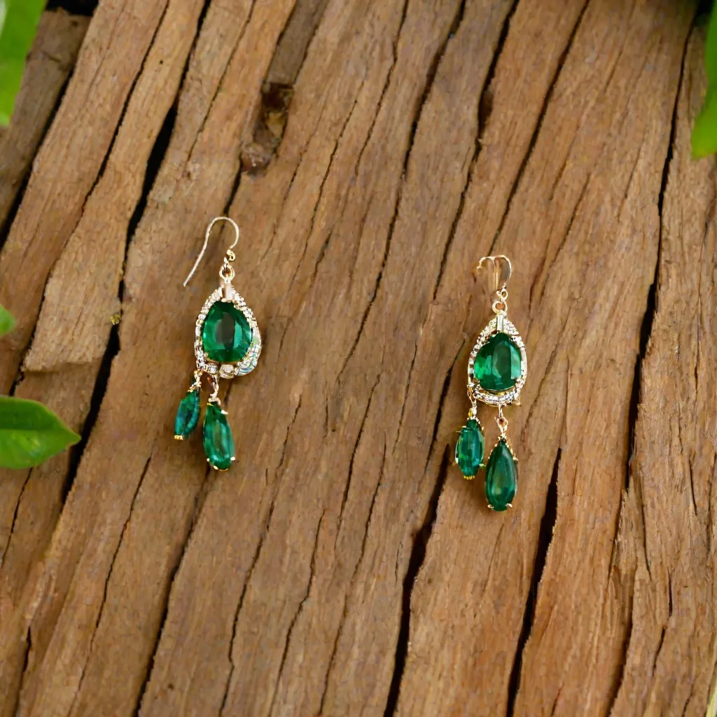 Jakie kolczyki do zielonej sukienki?