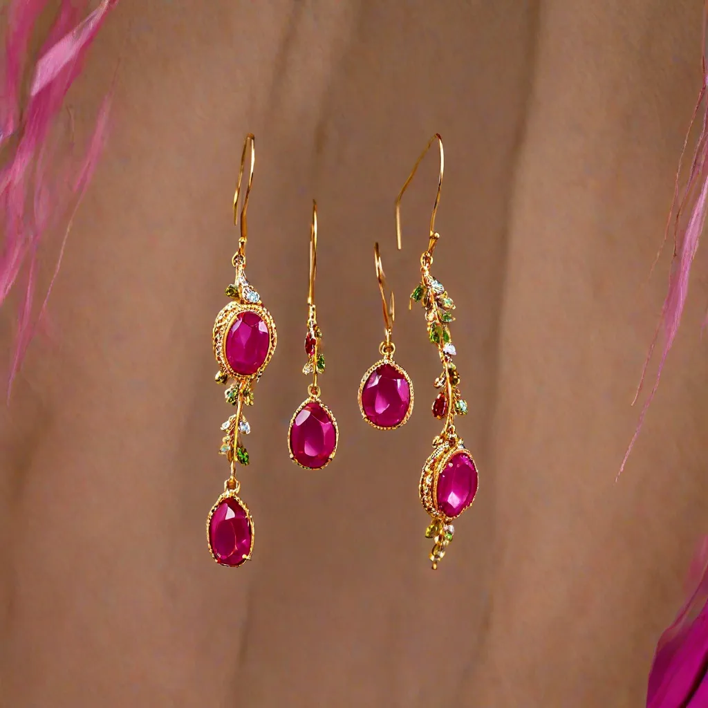 Jakie kolczyki do fuksjowej sukienki?