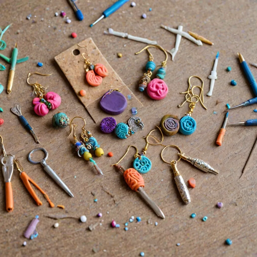 Jak zrobić kolczyki z modeliny?
